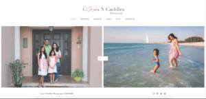 Website Designing of Cooes N Cuddles