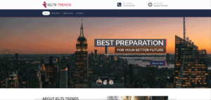 Website Designing of IELTS Trends