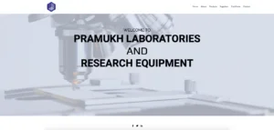 Website Designing of Pramukh Labs